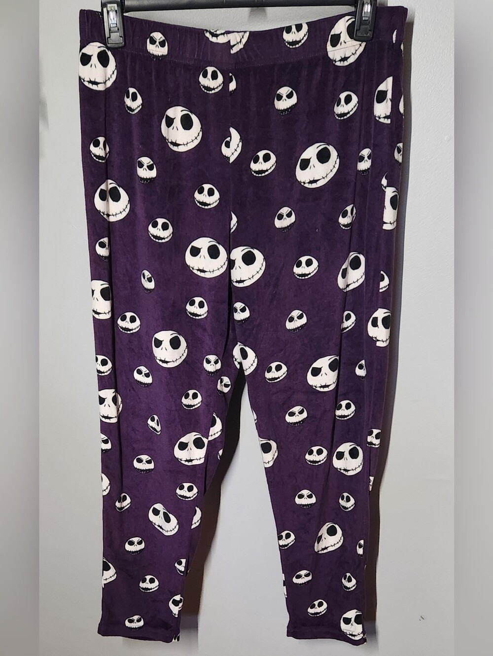 Disney Jack Skellington Soft Purple Pajama Pants Juniors Large / Womens Medium